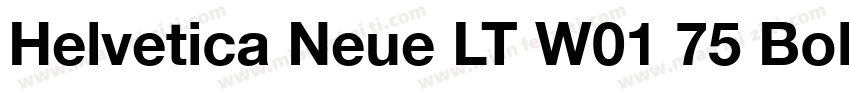 Helvetica Neue LT W01 75 Bold字体转换